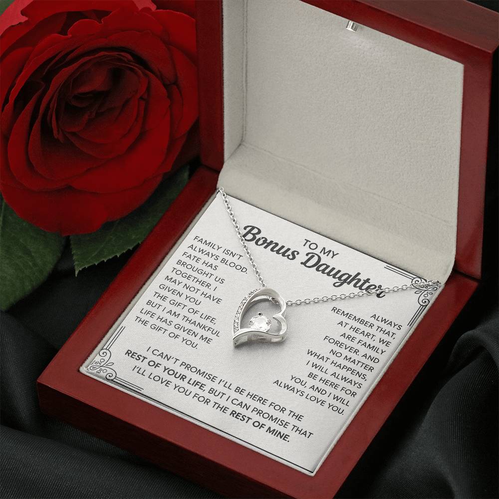 To My Bonus Daughter - "My Family Forever"