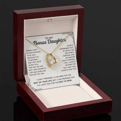 To My Bonus Daughter - "My Family Forever"