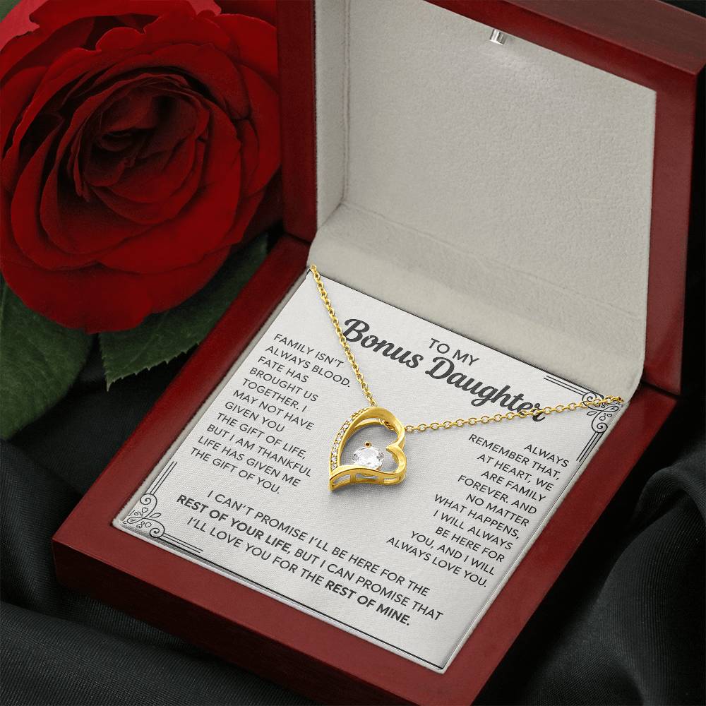 To My Bonus Daughter - "My Family Forever"