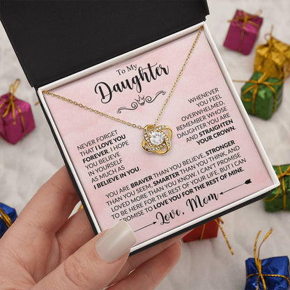 To My Daughter - Mom - Love Knot