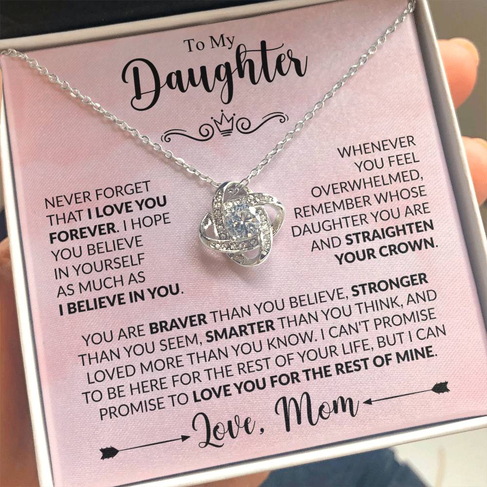 To My Daughter - Mom - Love Knot