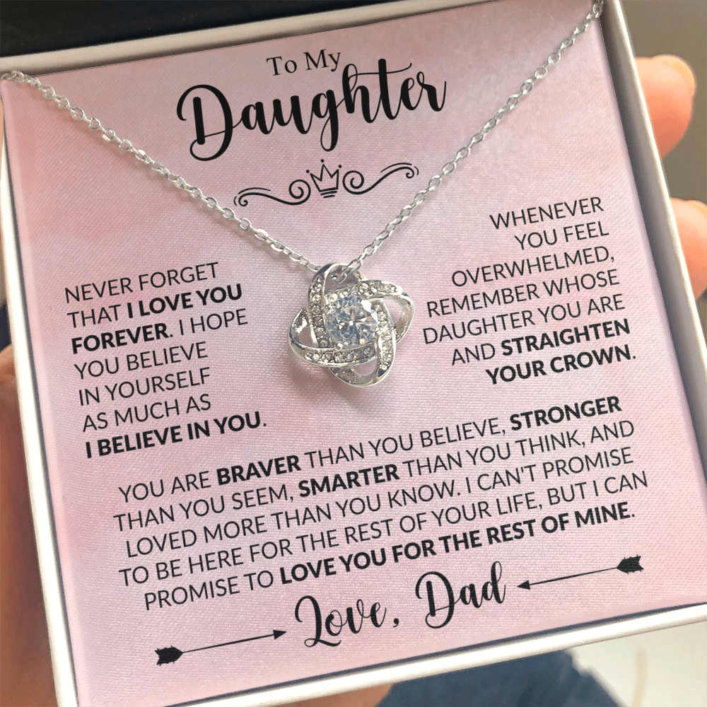To My Daughter - Dad - Love Knot