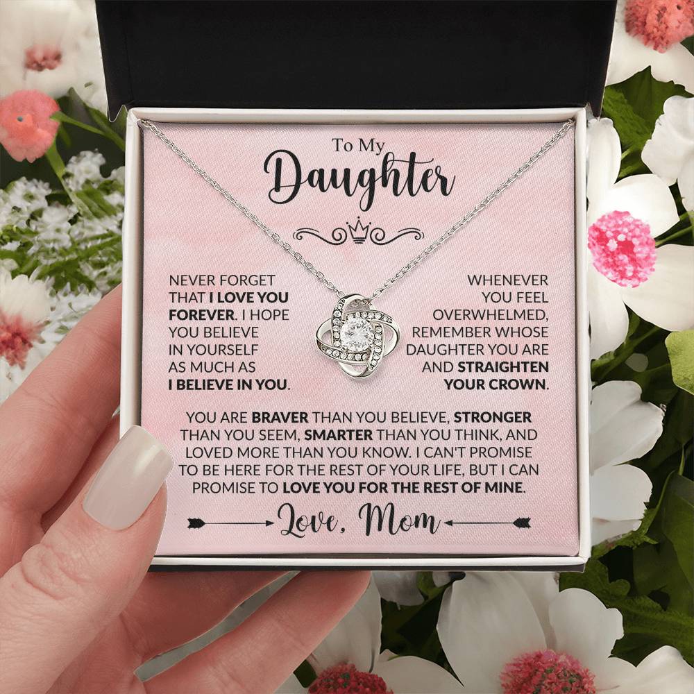 To My Daughter - Mom - Love Knot