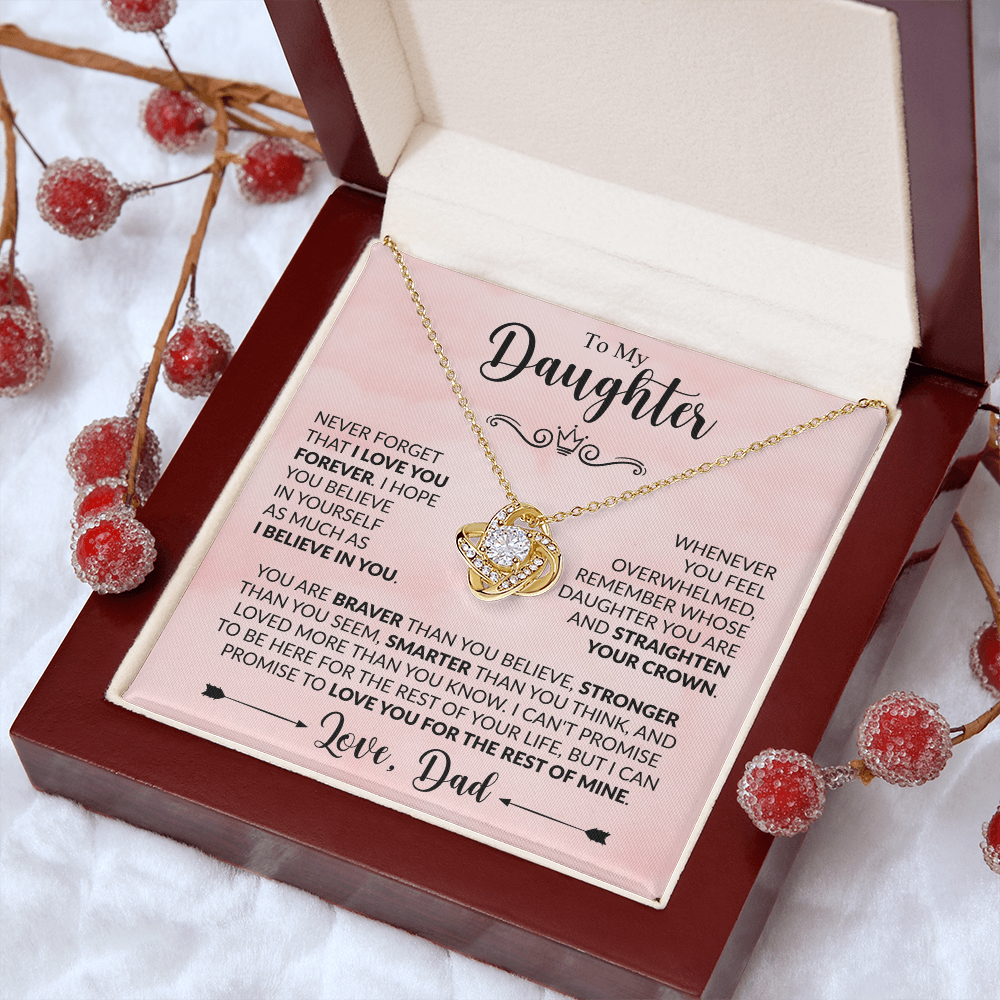 To My Daughter - Dad - Love Knot
