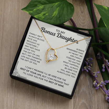 To My Bonus Daughter - "My Family Forever"